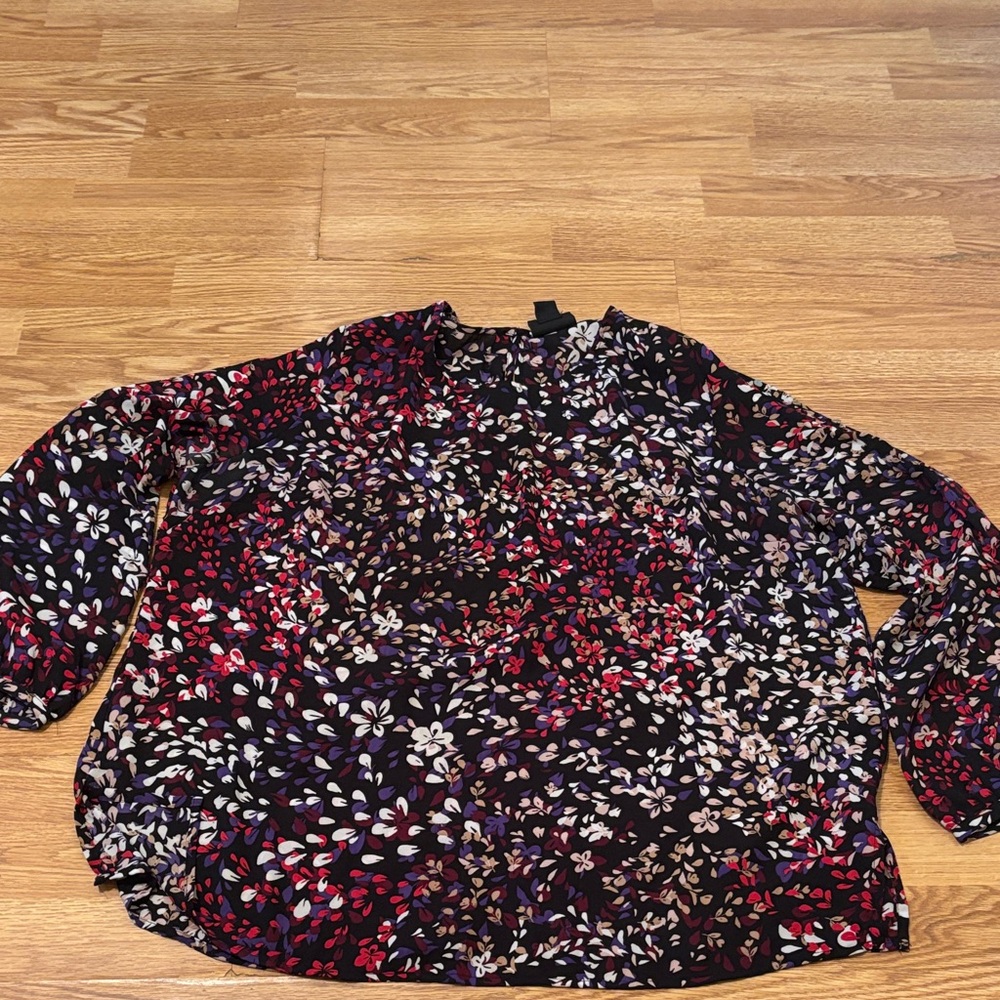 Liz Claiborne Multicolor Floral Blouse